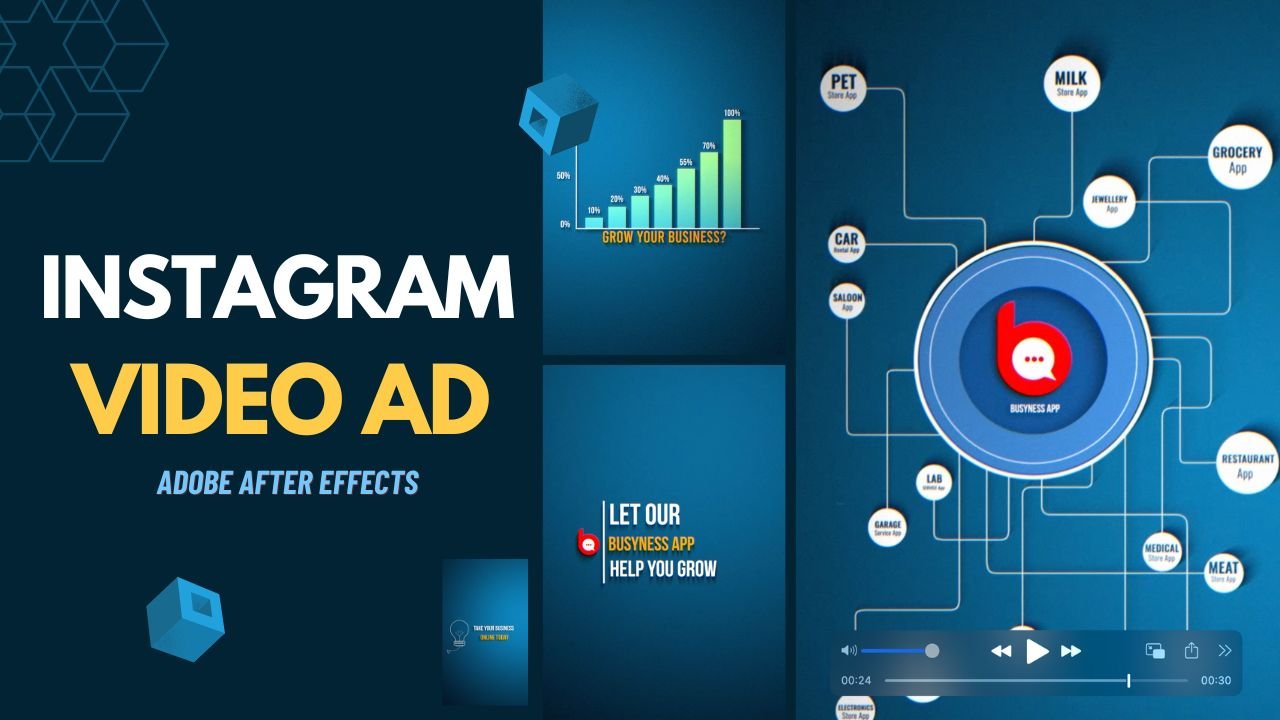 Instagram VIdeo Ad for Busyness App | Video Editing